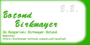 botond birkmayer business card